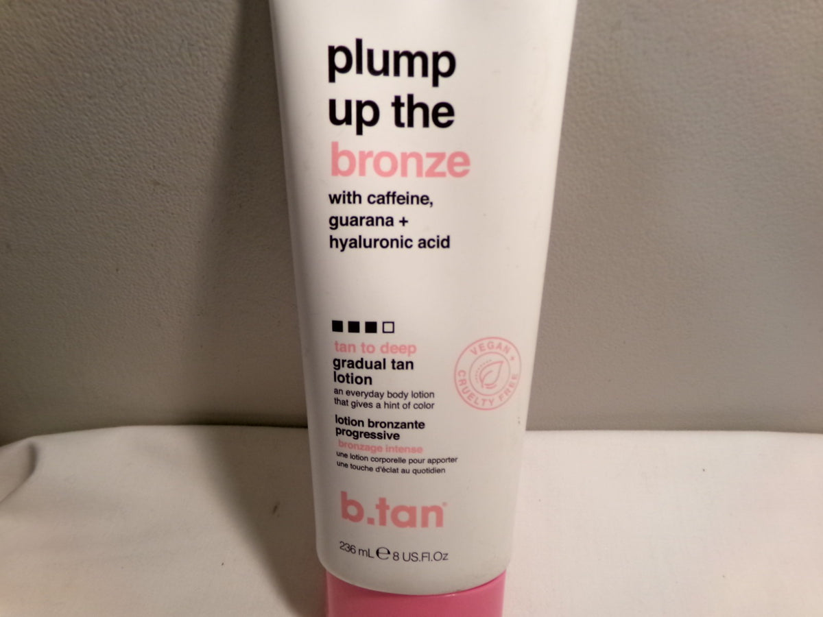 b. Tan Plump Up the Bronze Tan Lotion - Gradual Self-Tanning, 8 oz