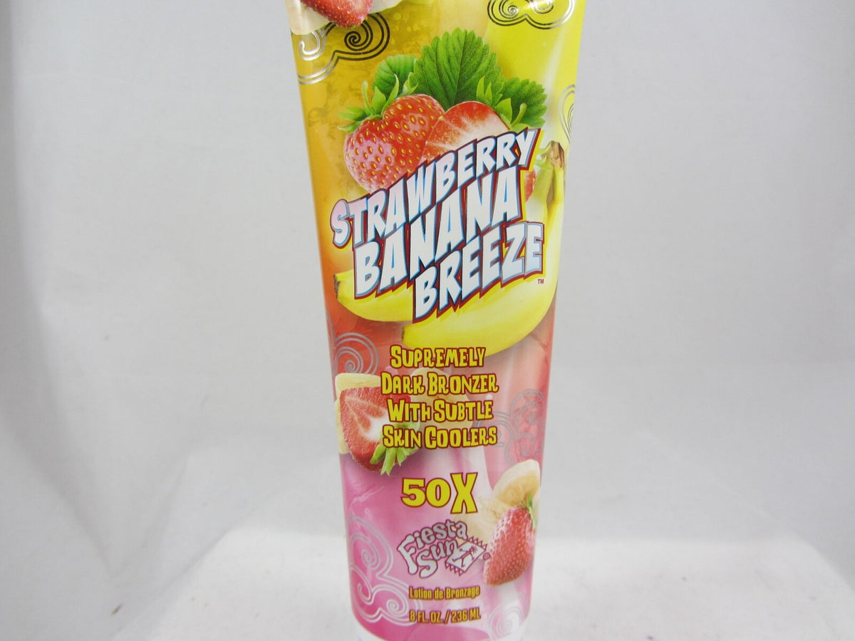 Strawberry Banana Breeze 50X Bronzer Tanning Lotion - 8 oz by Fiesta Sun