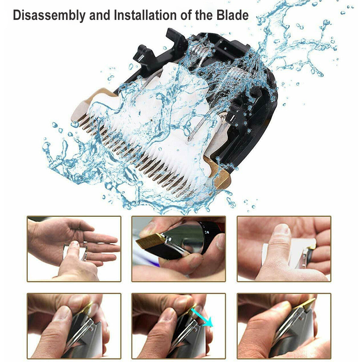 Cordless Hair Clippers Set for Men and Beginners - Rechargeable Barber Razor Kit