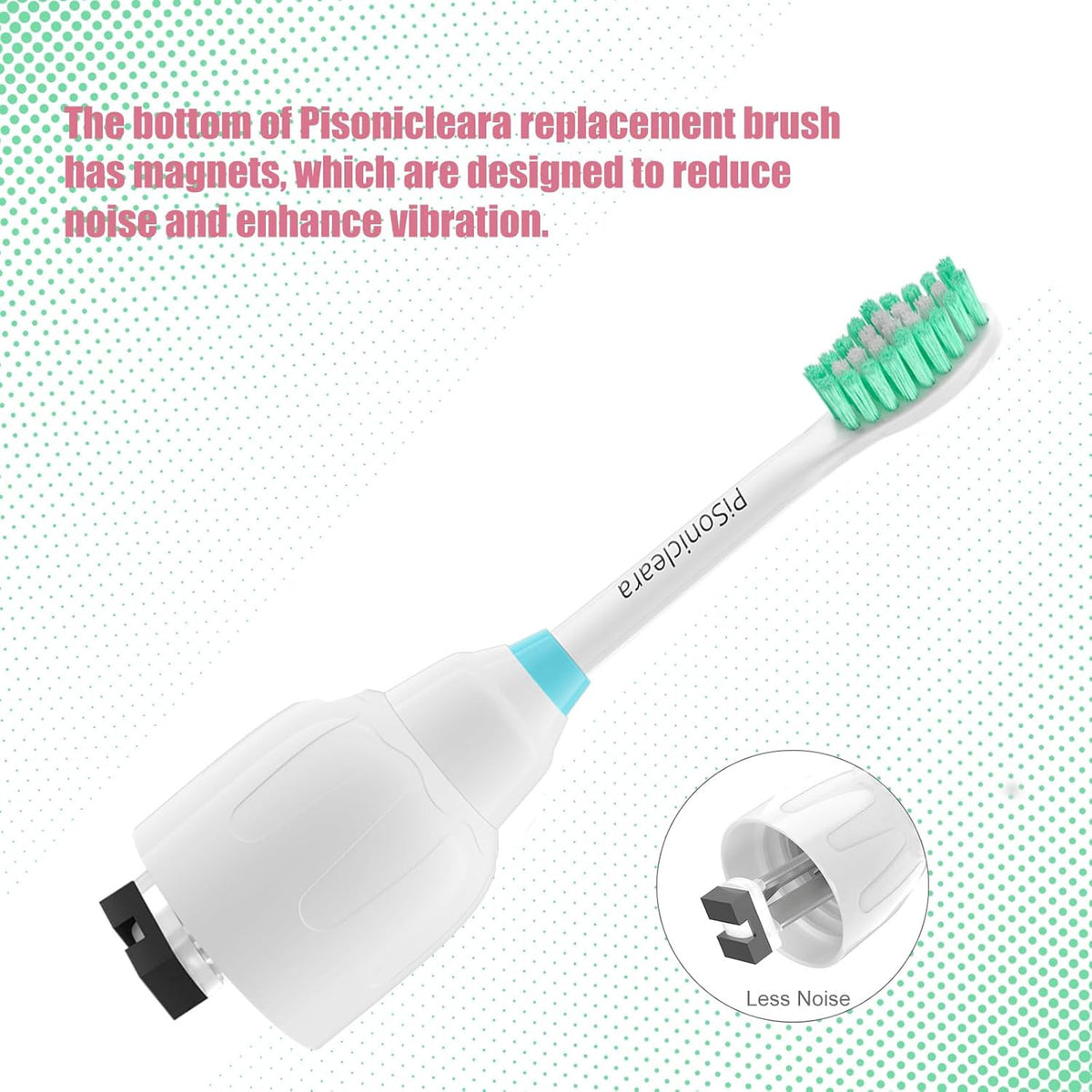 Replacement Toothbrush Heads 6 Pack for Sonicare E-Series - Deep Cleaning