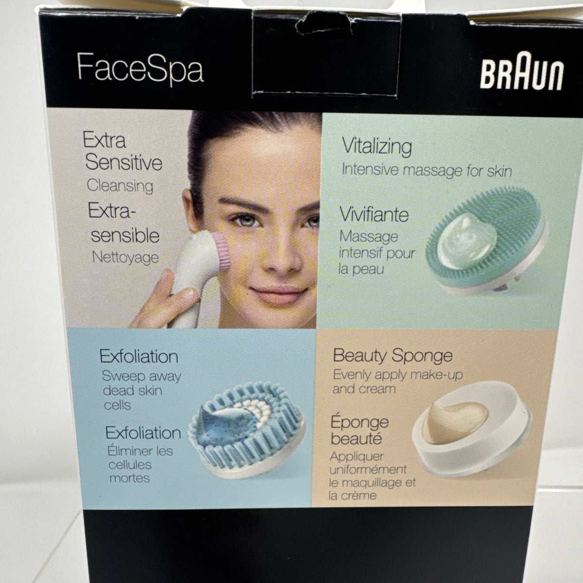 Braun FaceSpa 80MV Replacement Brush Heads Bundle - 4 Pack