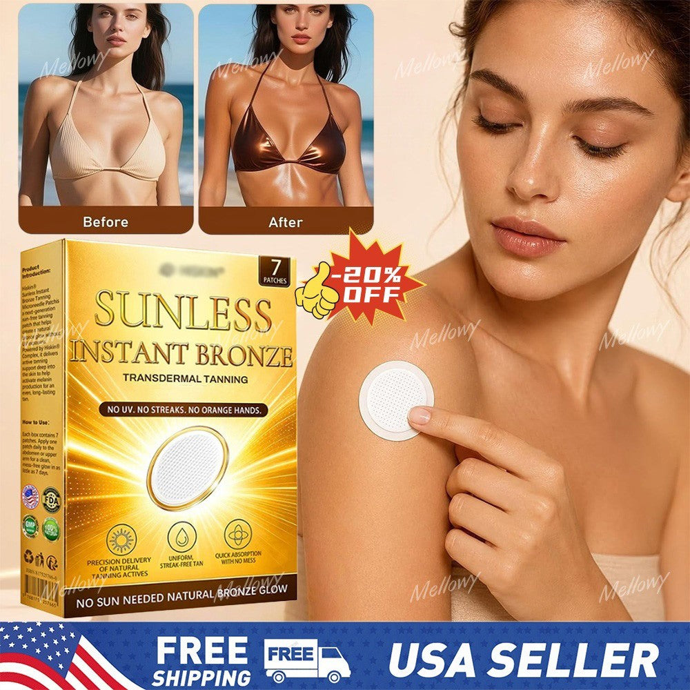 Natural Sunless Tanning Patches - Gradual Bronze Glow Enhancer