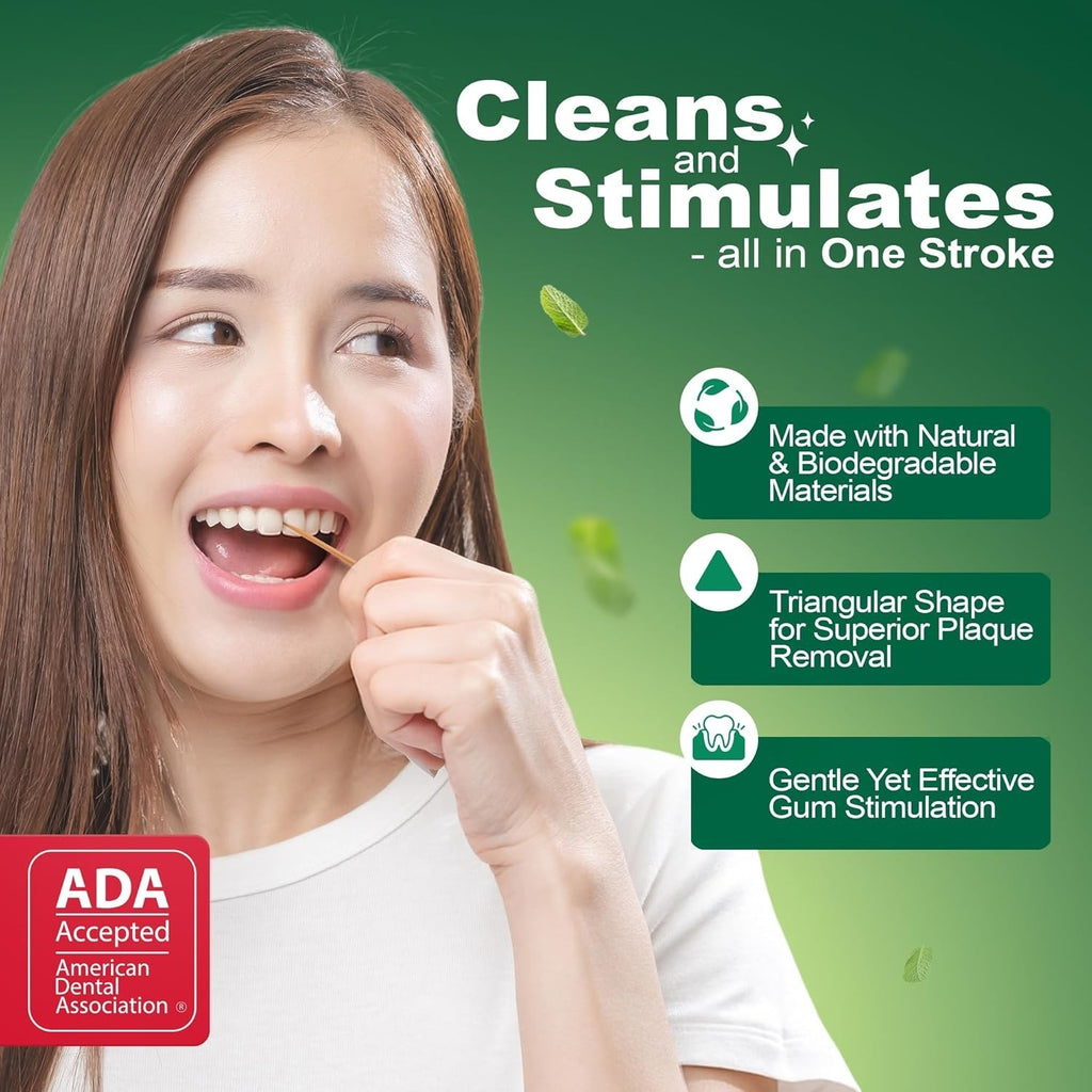 Plaque Removers Mint Flavor 200 Picks - Dental Floss Picks for Oral Hygiene