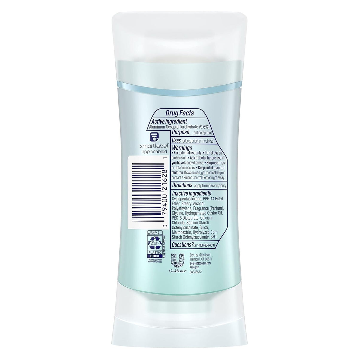 6 Pack Women's Antiperspirant Deodorant with Stain Protection - Pure Clean