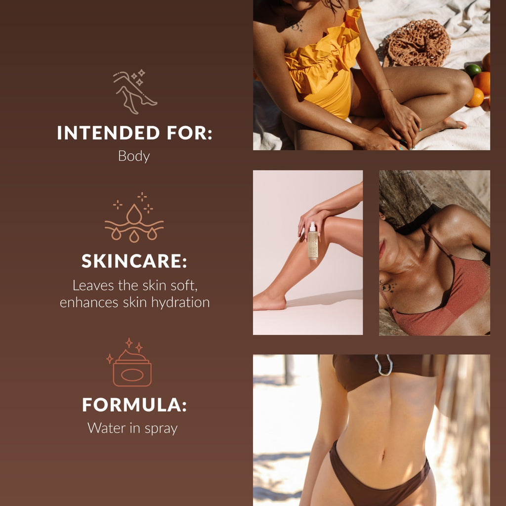 Self Tan Spray with Coconut Water - Buildable Gradual Bronze Mist