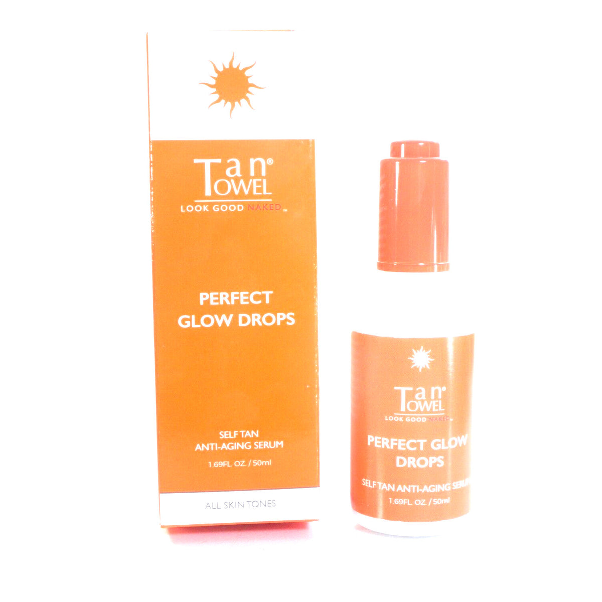 Self Tan Serum Set for All Skin Tones - Anti-Aging Glow Drops, 2 Pack