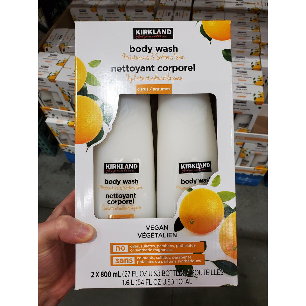 Moisturizing Plant-Based Body Wash with Citrus Scent - 2 Pack, 54 fl oz