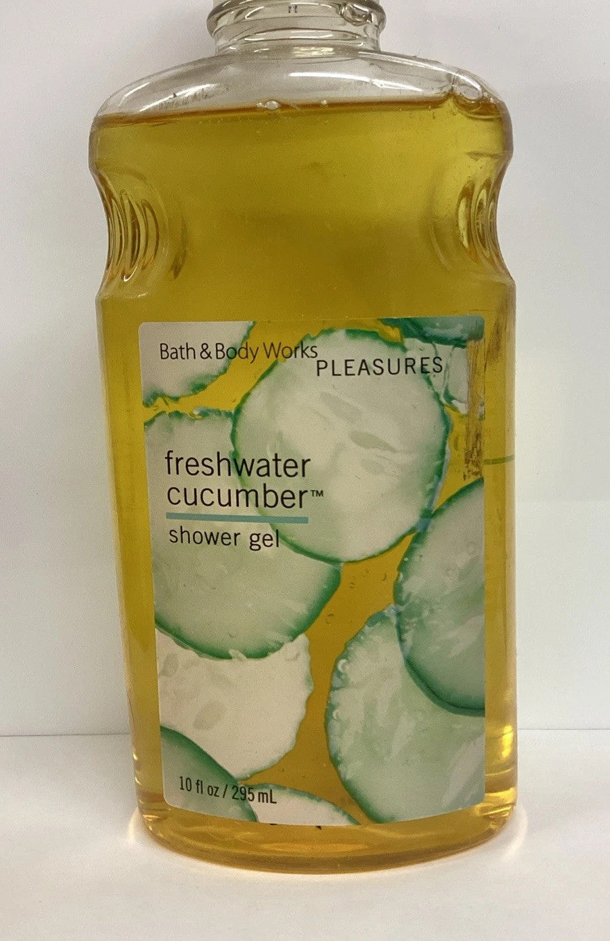 Fresh Pleasures FRESHWATER CUCUMBER Shower Gel 10oz - Body Wash for Women
