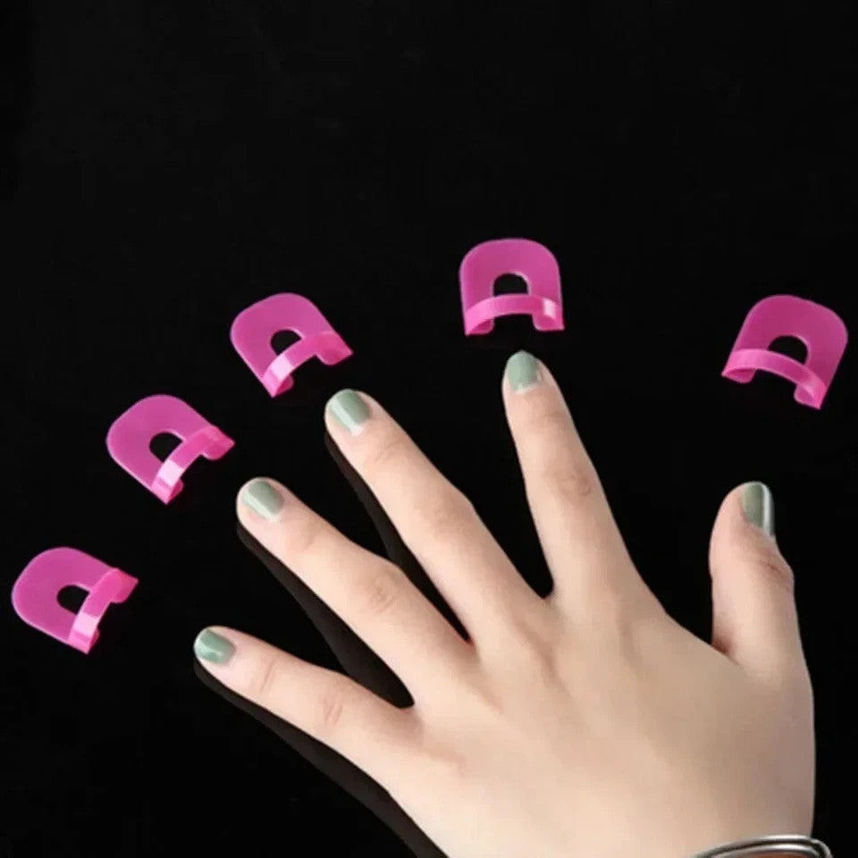 26pcs Nail Polish Protector Guards Finger Covers Spill Proof Manicure