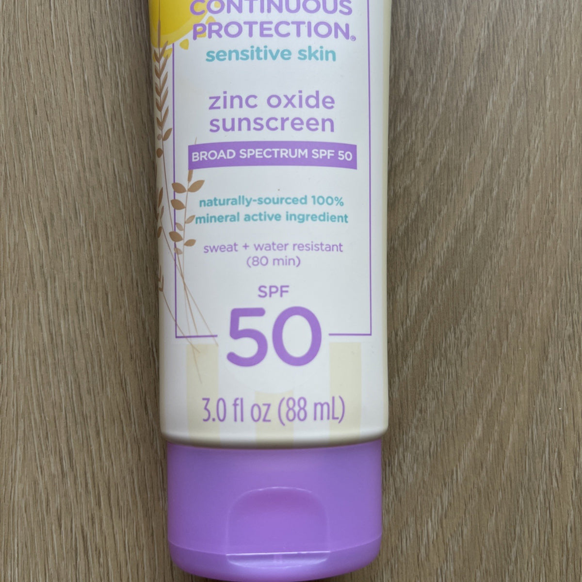Baby Mineral Sunscreen SPF 50 Sensitive Skin 3 oz - Continuous Protection