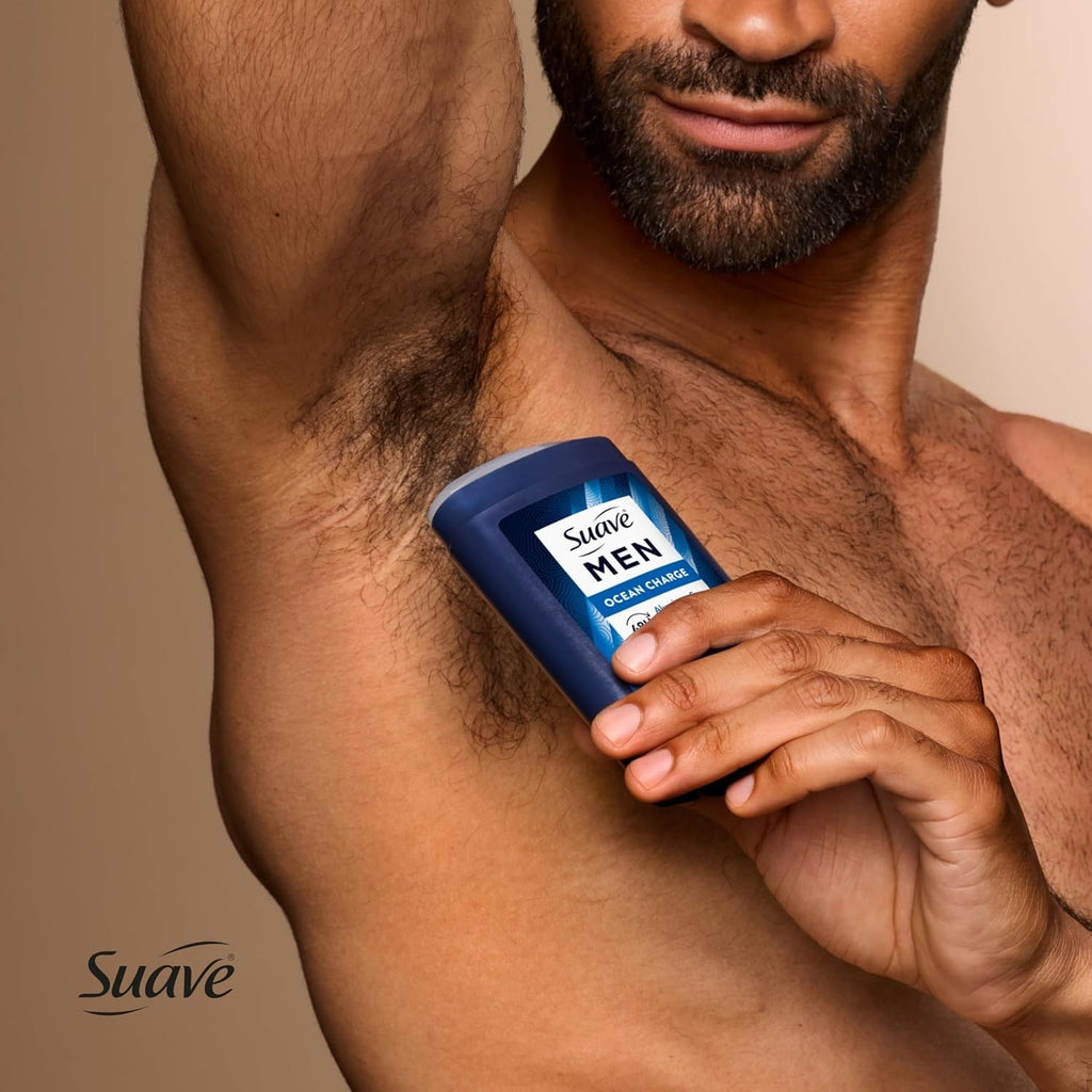 Men's Ocean Charge Aluminum-Free Deodorant Stick - 48HR Odor Protection, 2.7 oz