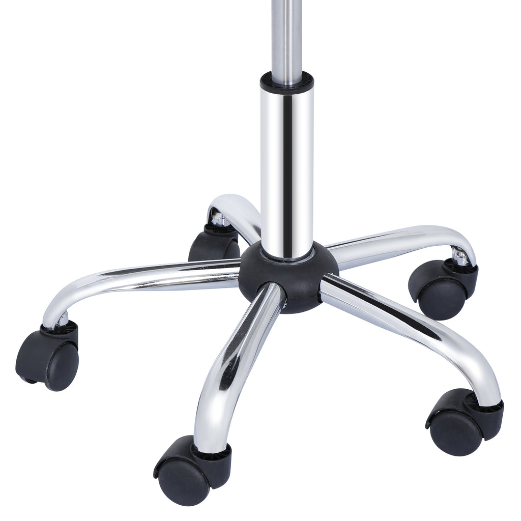 Adjustable Hydraulic Salon Rolling Stool with Swivel Wheels for Hair & Beauty