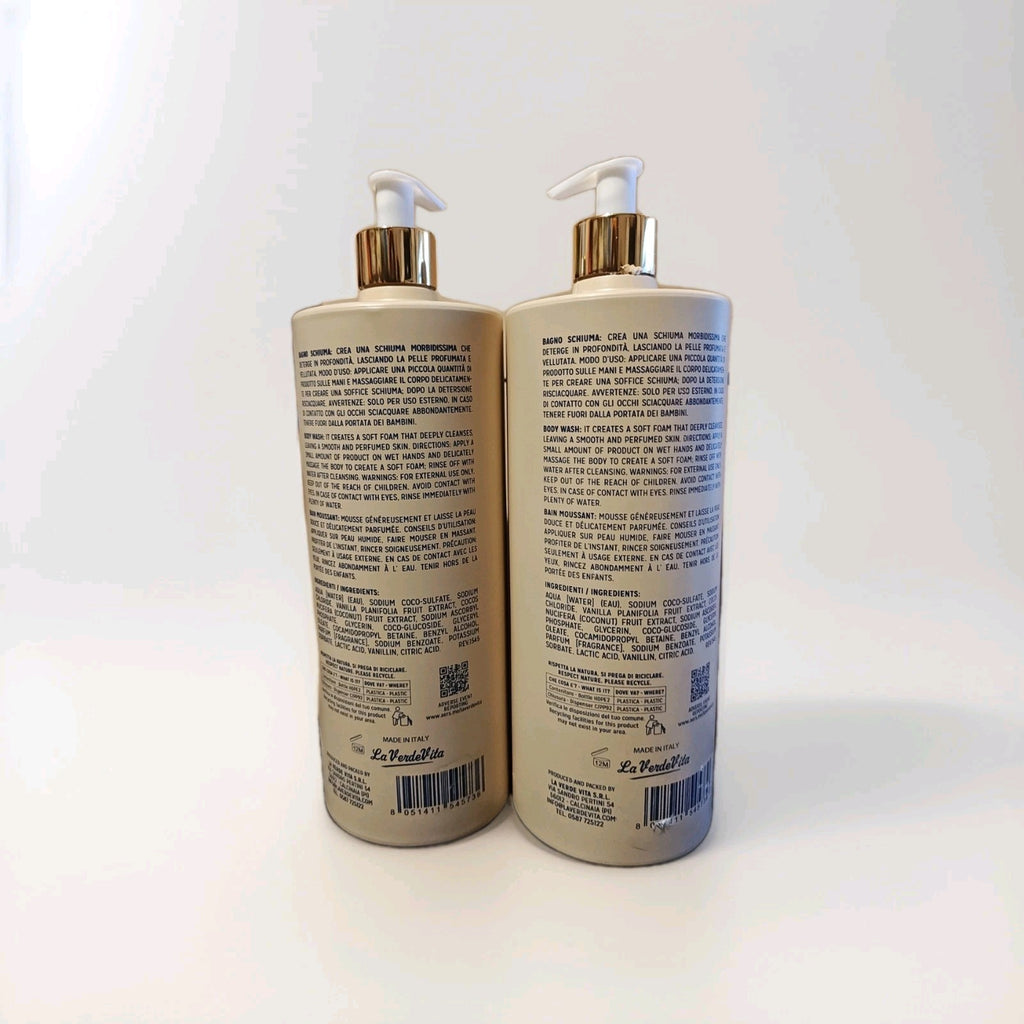 Hydrating Vanilla Coconut Body Wash Pack of 2 - 33.8 Fl Oz Each