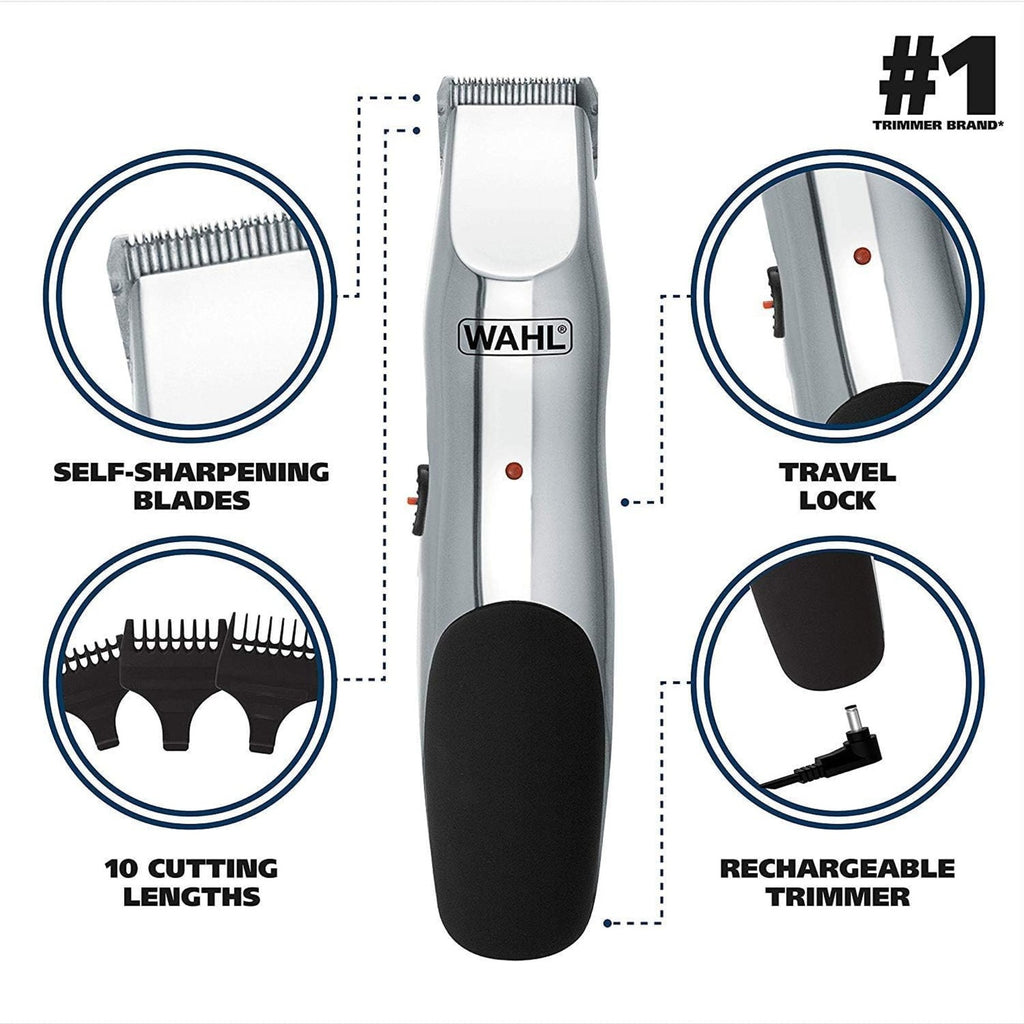 Rechargeable Beard Trimmer for Men - Cordless Electric Grooming Tool