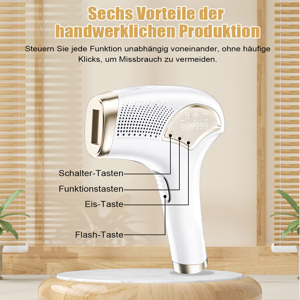 3-in-1 Ice Cooling Laser Hair Removal Device Painless & Permanent