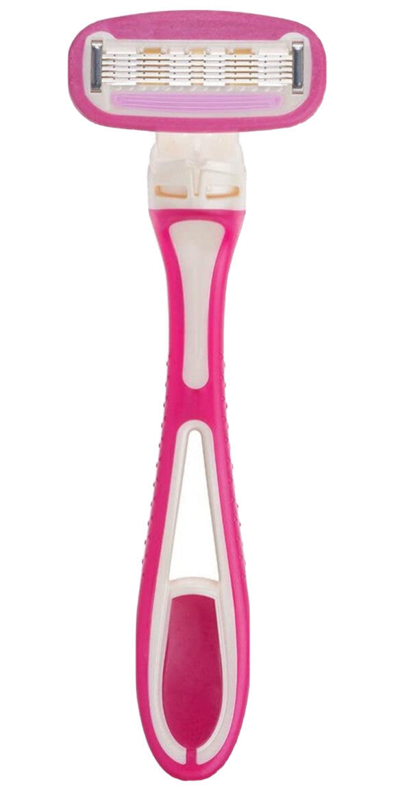 Women’s 5 Blade Razor System with Moisture Halo - Reusable Handle & Blades