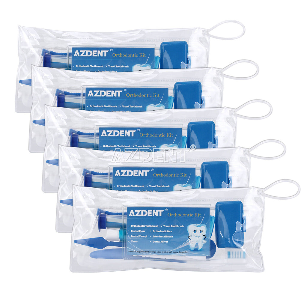 Orthodontic Toothbrush Set with Floss Interdental Brushes and Travel Kit - Oral Care