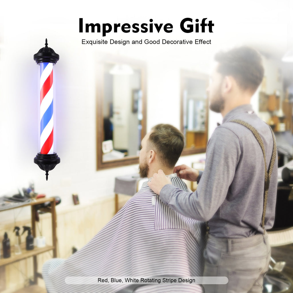 Rotating LED Sign Light for Hair Salons and Barber Shops