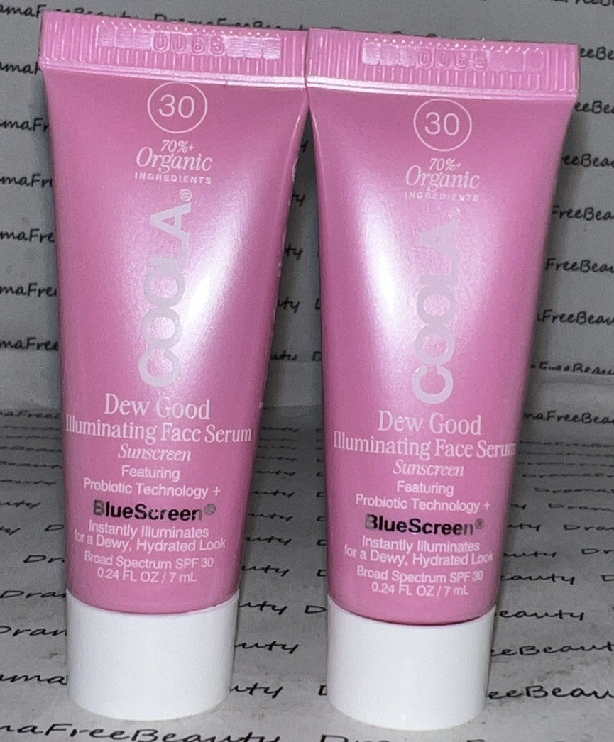 Coola Dew Good SPF 30 Illuminating Serum Sunscreen Duo Travel Minis