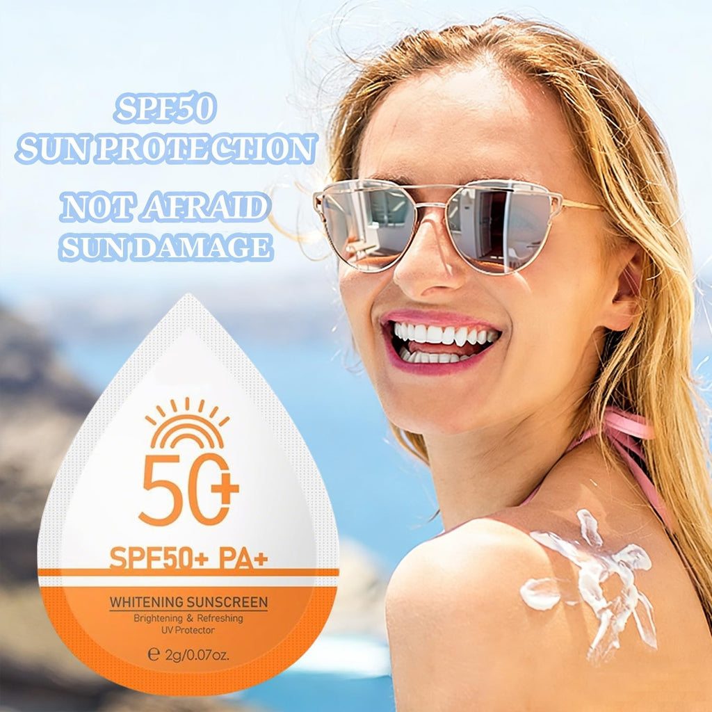 Mini Travel Sunscreen SPF 50+ Pack of 30 - Waterproof & Lightweight