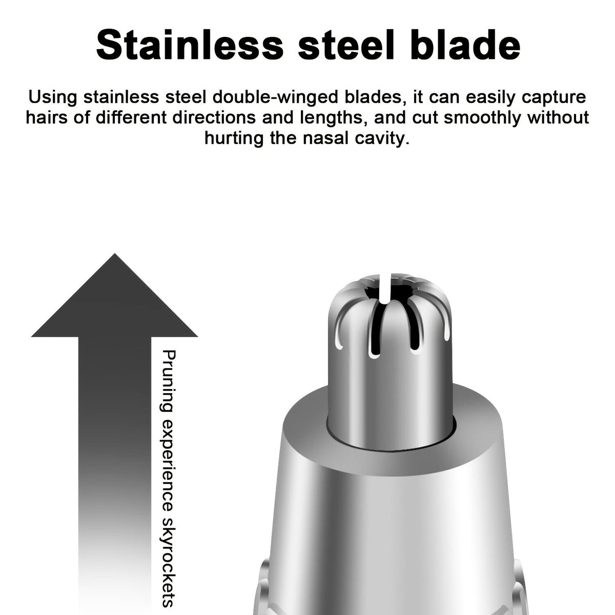 Electric Nose Ear Hair Trimmer and Eyebrow Shaver Groomer - Compact Personal Grooming Tool