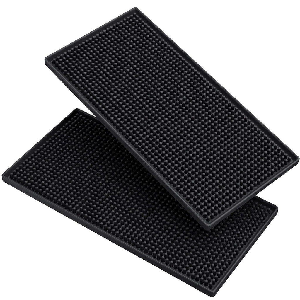 Salon & Bar Work Mat 12x6in - 2 Pack Anti-Skid Tool Organizer