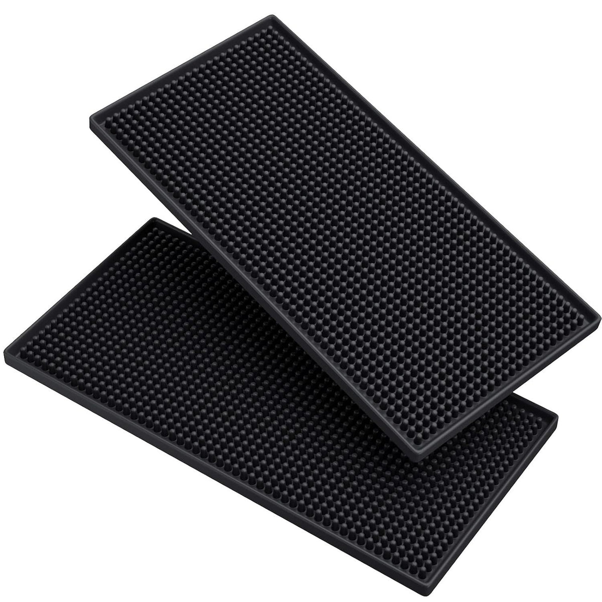Salon & Bar Work Mat 12x6in - 2 Pack Anti-Skid Tool Organizer