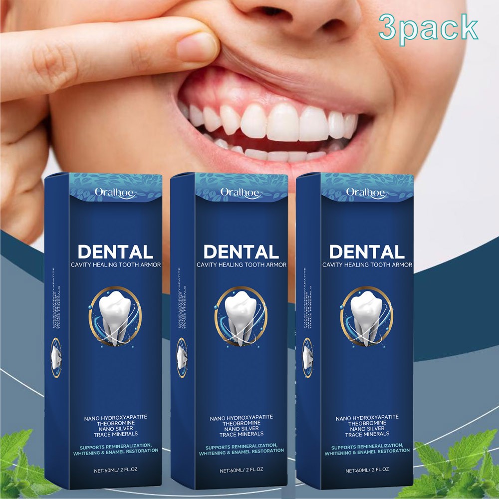Dental Cavity Healing Serum 3-Pack - Gum & Tooth Enamel Repair Liquid