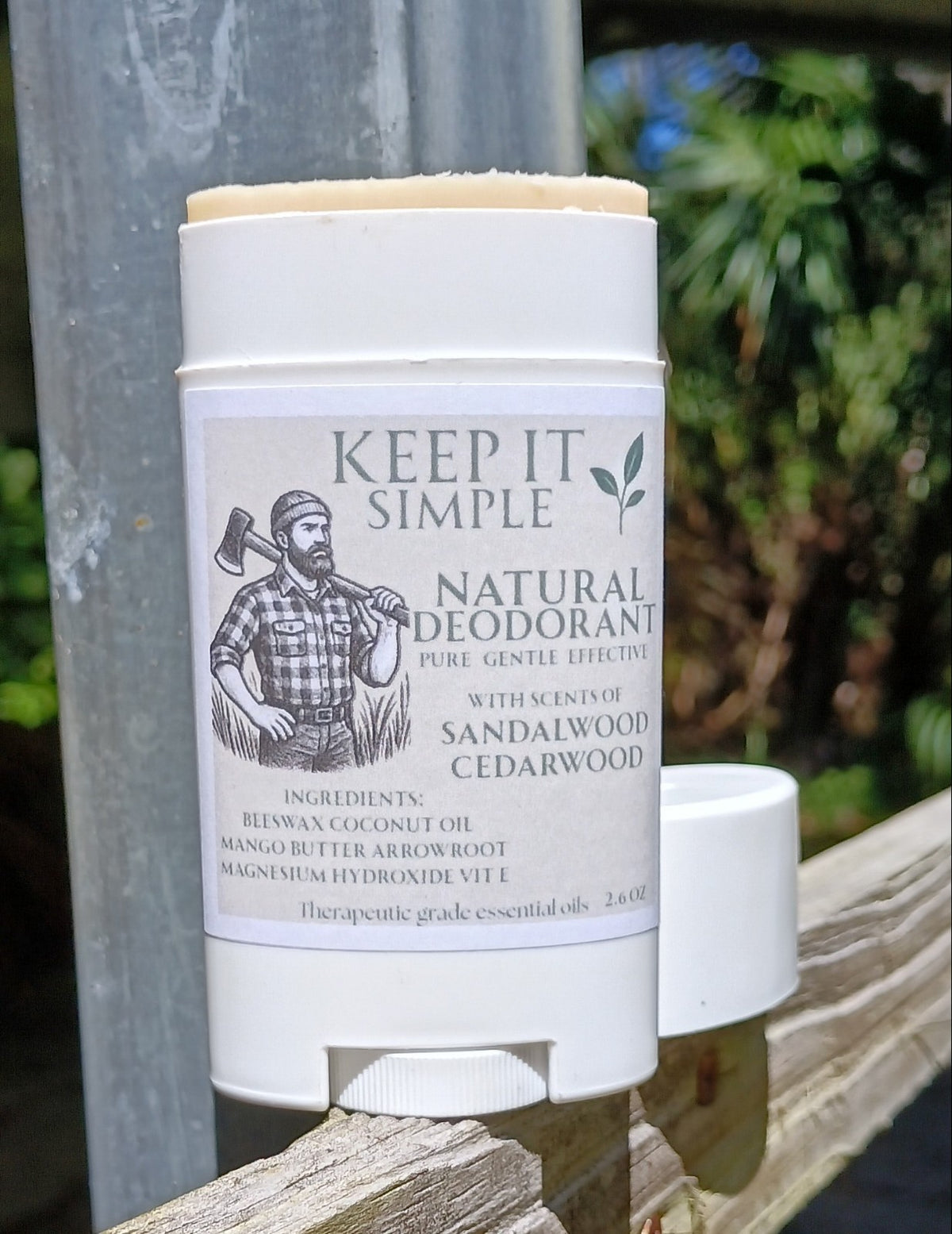 Natural Deodorant - Non-Toxic, Aluminum & Baking Soda Free, Essential Oil Blend