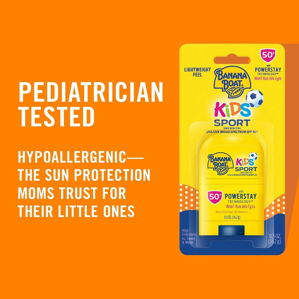 Kids SPF 50 Water-Resistant Sunscreen Stick - Pediatrician Recommended, Travel Size