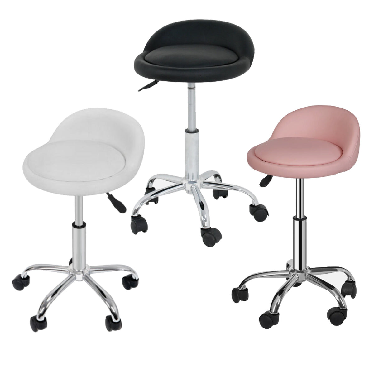 Adjustable Height Hydraulic Swivel Stool for Spa Salon & Beauty
