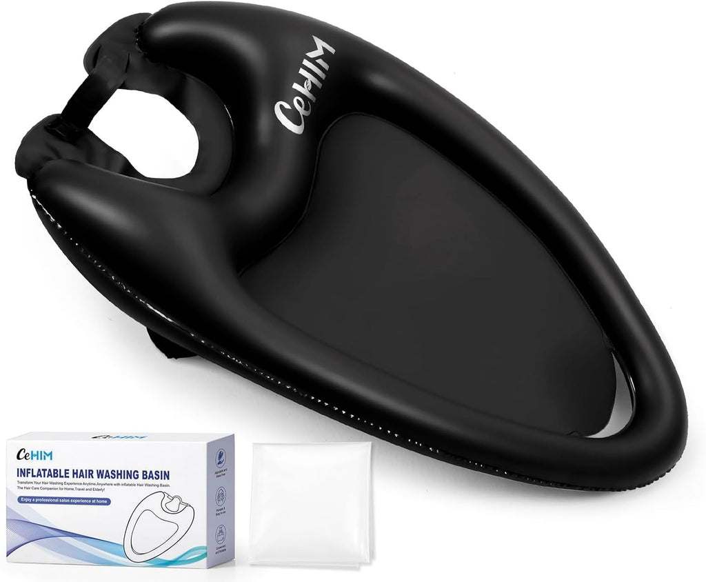 Inflatable Hair Washing Basin Portable Shampoo Sink for Elderly & Injured