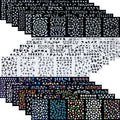 Flower Nail Stickers Kit 4500 Pieces 3D Multicolor Nail Art Decals for Manicure