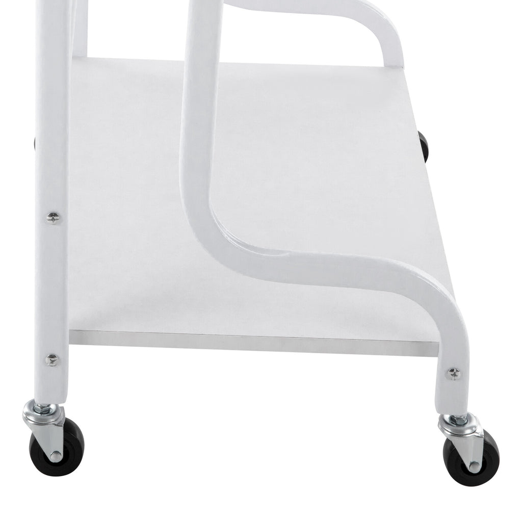 Indoor Foot Spa Trolley Cart with 4 Wheels - Salon Nail & Foot Bath Organizer
