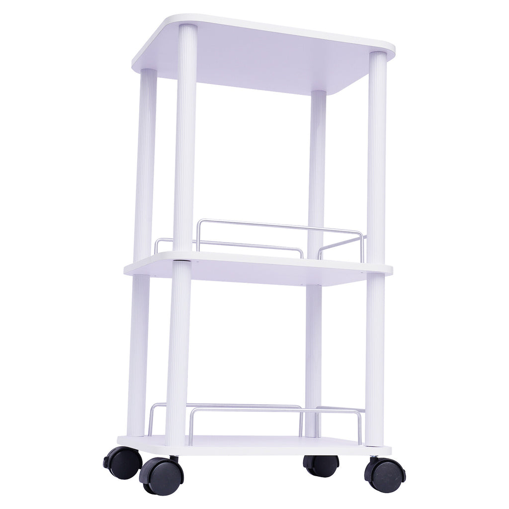Salon & Spa Beauty Trolley Cart with 3 Shelves and 360° Wheels