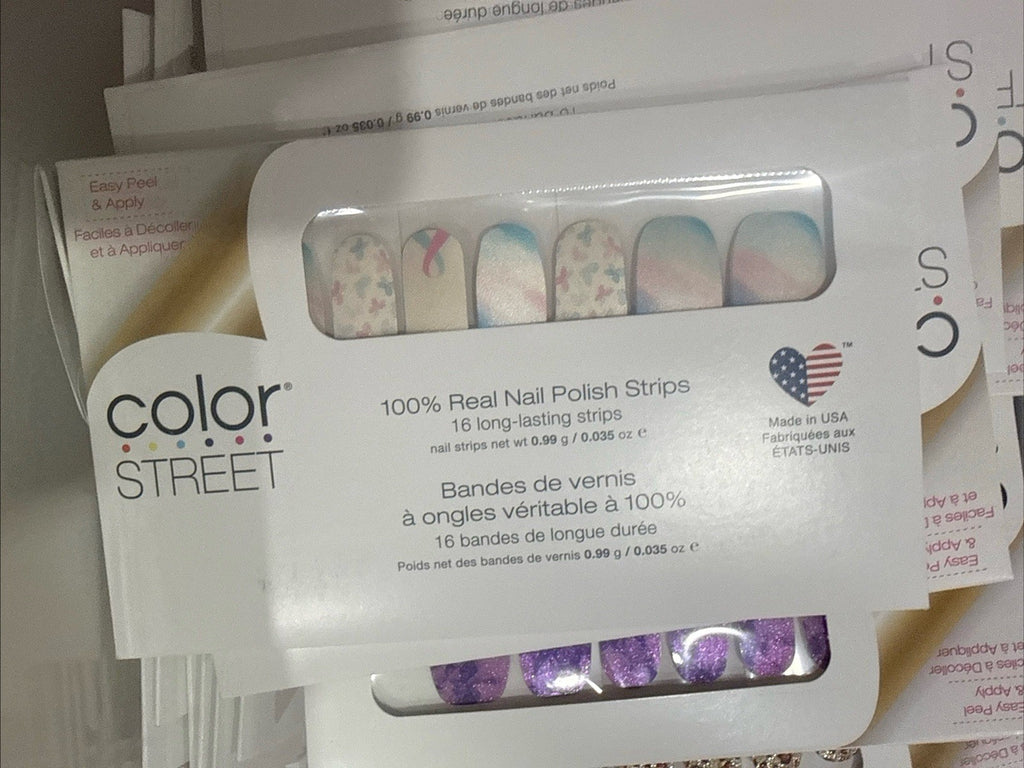 Nail Polish Strips 10-Pack Variety Mix - Peel & Apply Nail Wraps Bulk Set