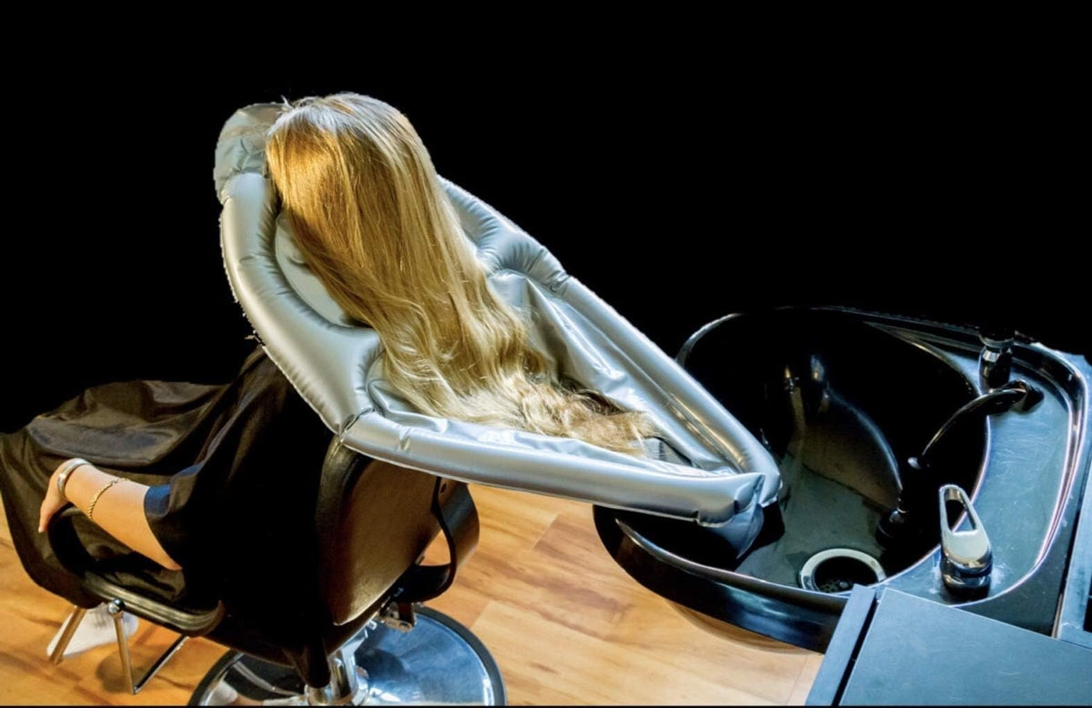 Inflatable Hair Washing Funnel with Pump for Salon & Home Use