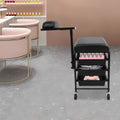 Portable Nail & Beauty Salon Cart with Drawers and Casters