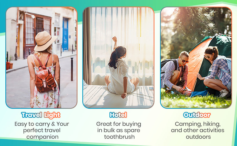 Disposable Toothbrush Set with Covers - 30 Pack, Portable & Hygienic