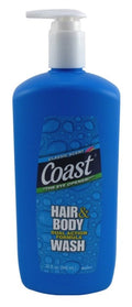Coast 3-Pack Classic Scent Hair & Body Wash 32oz Pump - Dual-Action Germ-Free Formula