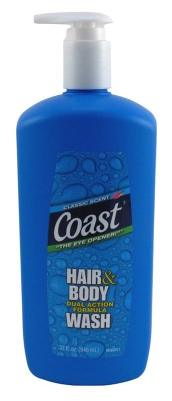 Coast 3-Pack Classic Scent Hair & Body Wash 32oz Pump - Dual-Action Germ-Free Formula