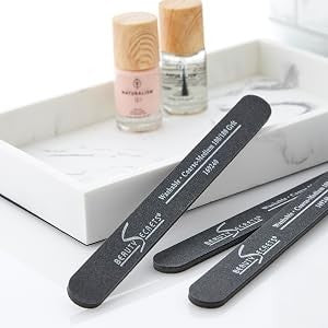 Rectangular Black Nail File 100/180 Grit - Cushion Style Manicure Tool