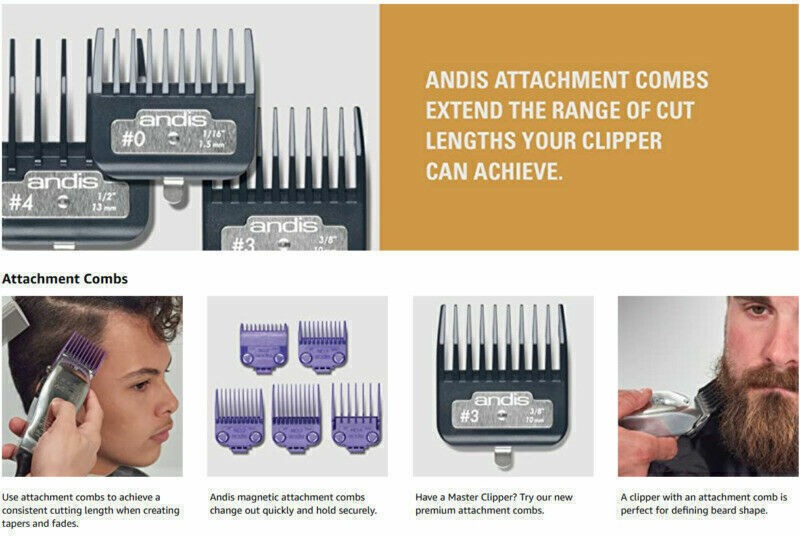Waterproof Replacement Clipper Guards Set for Hair Clippers - 5 Piece