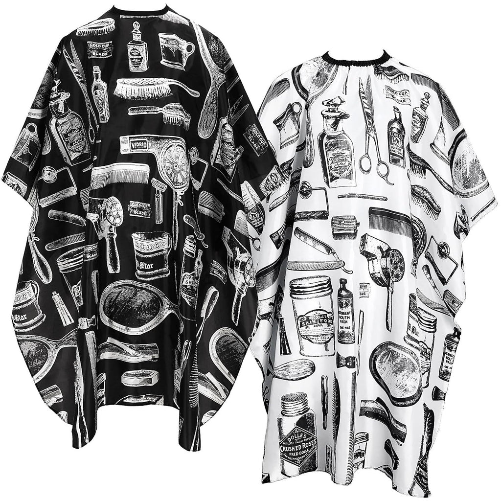 Professional Hair Cutting Cape 2 Pack - Salon Barber Hairdressing Cloaks