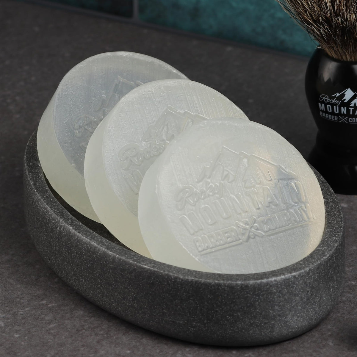 Men's Glycerin-Based Shave Soap Pucks 3 Pack - Traditional Wet Shaving