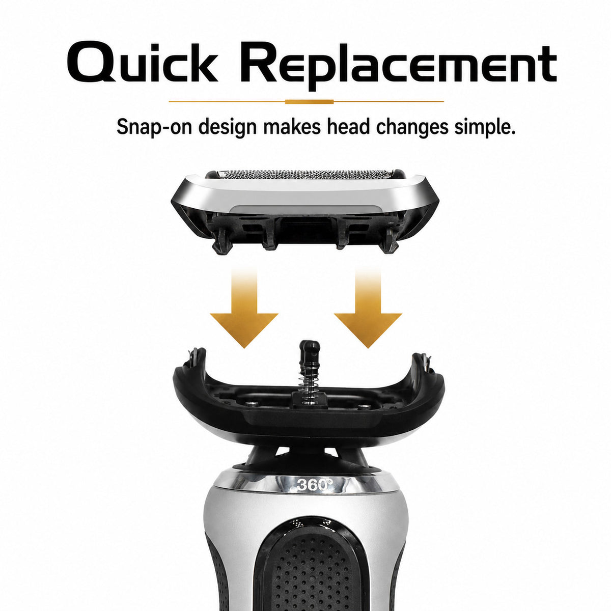 Replacement Head for Braun Series 7 S7 Electric Shaver - 73S Compatible