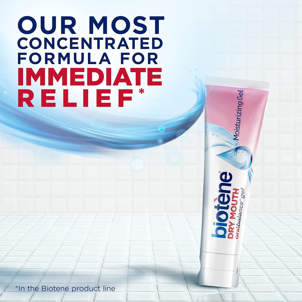 Moisturizing Dry Mouth Gel - Alcohol Free, Flavor Free, 1.5 Oz