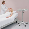 Large Metal Salon Trolley Cart with Adjustable Height & Wheels