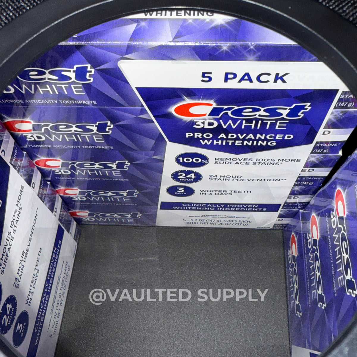 Whitening Toothpaste Pack of 5 - Crest 3D White Advanced Brightening