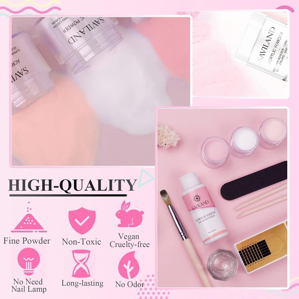 Acrylic Nail Starter Kit - Non-Toxic, Easy Application & Long Lasting